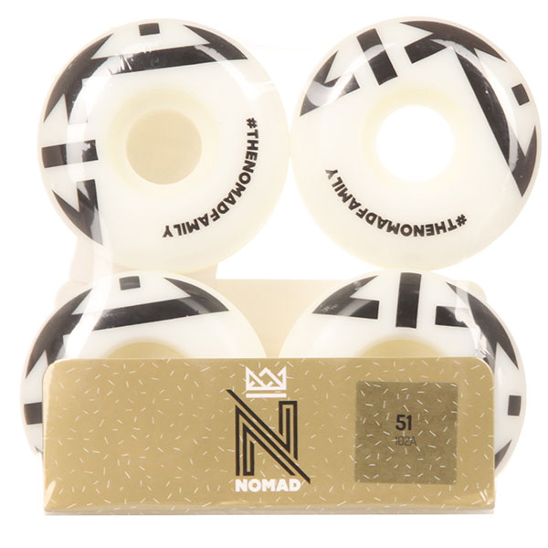

Колеса для скейтборда для скейтборда Nomad Crown Logo Black 102A 51 mm