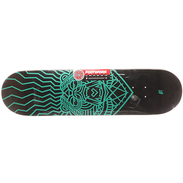 

Дека для скейтборда для скейтборда Footwork Carbon Bear Metallic Paint Black/Green 31.5 x 8 (20.3 см)