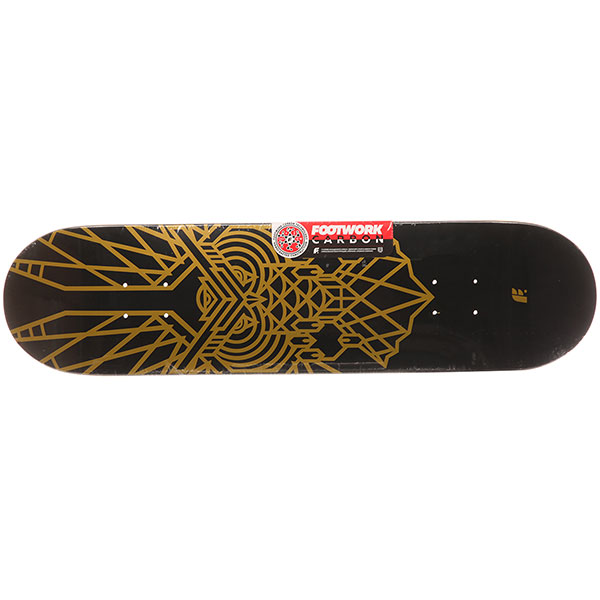 

Дека для скейтборда для скейтборда Footwork Carbon Owl Metallic Paint Black/Gold 31.5 x 8 (20.3 см)