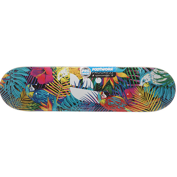 

Дека для скейтборда для скейтборда Footwork Progress Tropical Multi 31.5 x 8 (20.3 см)