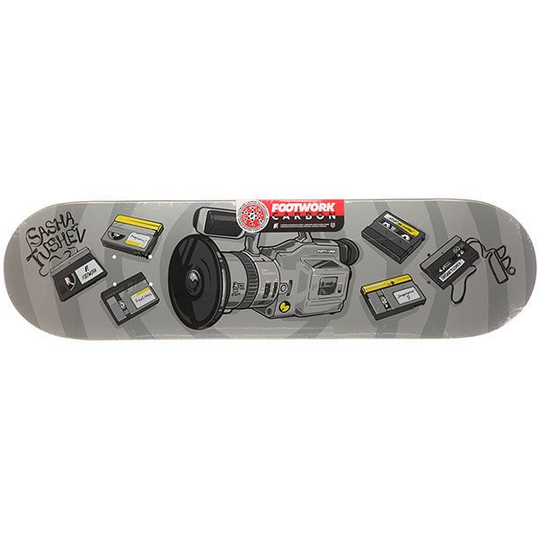 

Дека для скейтборда для скейтборда Footwork Carbon Tushev 1000 Grey 31.75 x 8.25 (21 см)