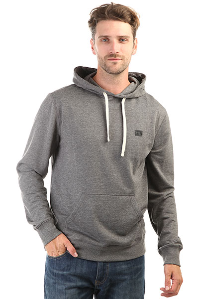 

Толстовка кенгуру Billabong All Day Pullover Dark Grey Heather