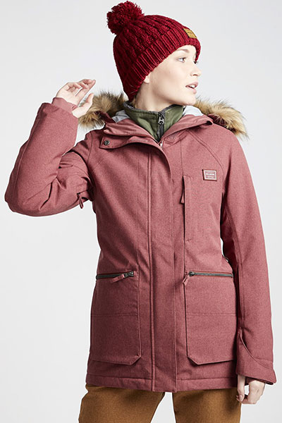 Купить куртку утепленная женскую Billabong Into The Vintage Plum (Q6JF08-BIF9-2522) в интернет-магазине Proskater.ru
