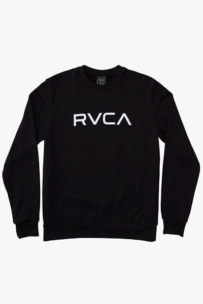 Толстовка классическая Rvca Big Rvca Crew Black
