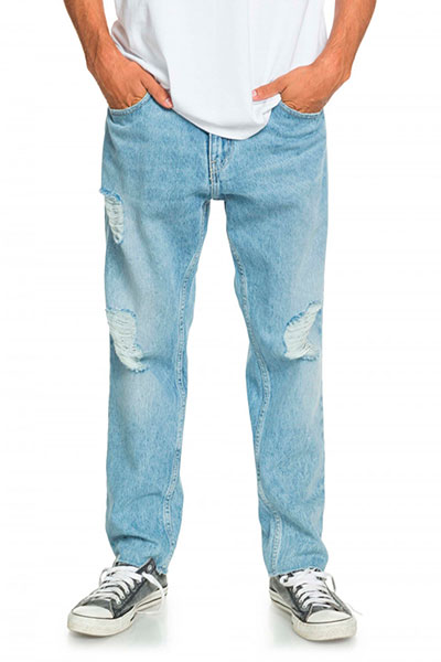Мужские укороченные джинсы High Water Blue Rip