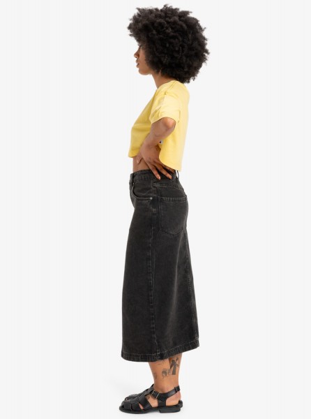 ���� LONG DENIM SKIRT