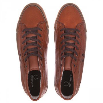 Fred perry haydon mid on sale leather