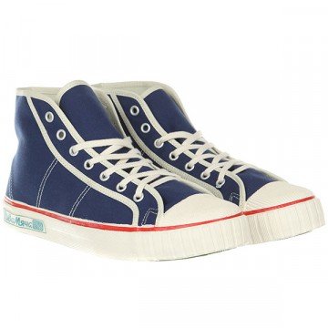 Купить кеды высокие два мяча 1965-02 White/Blue в интернет-магазинеProskater.ru